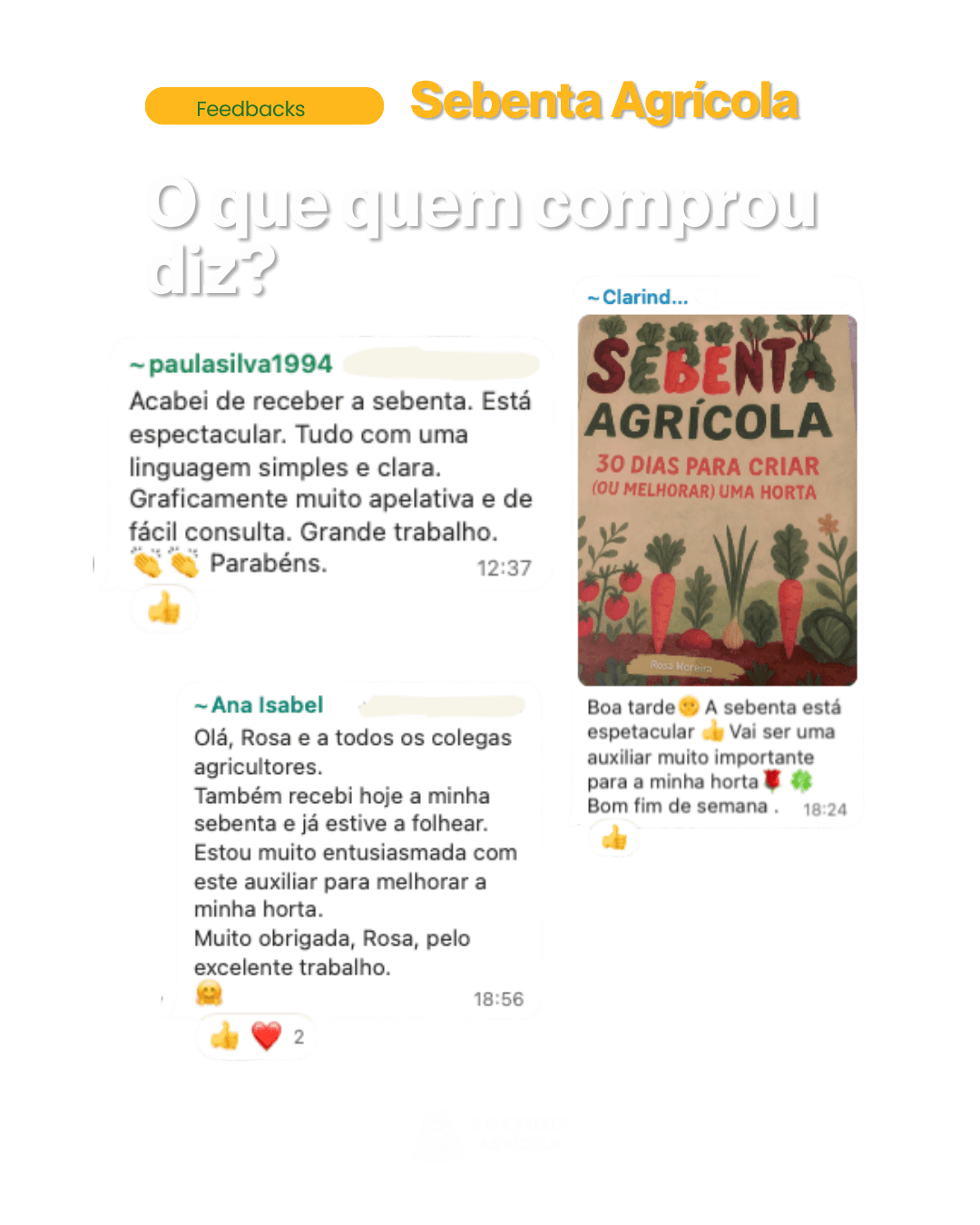 Mensagem de quem já tem a Sebenta Agrícola