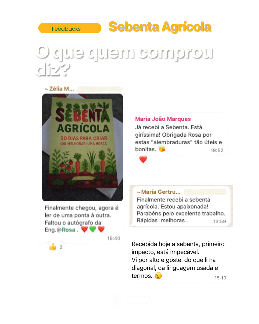 Mensagem de quem já tem a Sebenta Agrícola