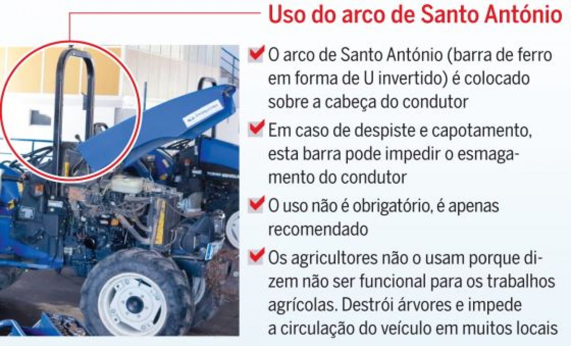  Acidentes com tratores agrícolas e florestais