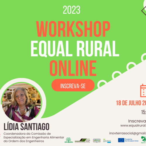 Próximo workshop ‘EQUAL RURAL’ a 18 de julho