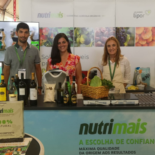 No stand Nutrimais com os seus técnicos: Carlos Barbosa e Filipa Teixeira