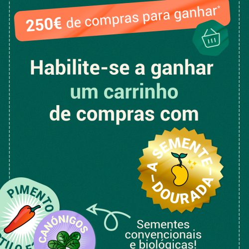 Passatempo SEMENTE DOURADA: Habilite-se a ganhar 250 euros em sementes!